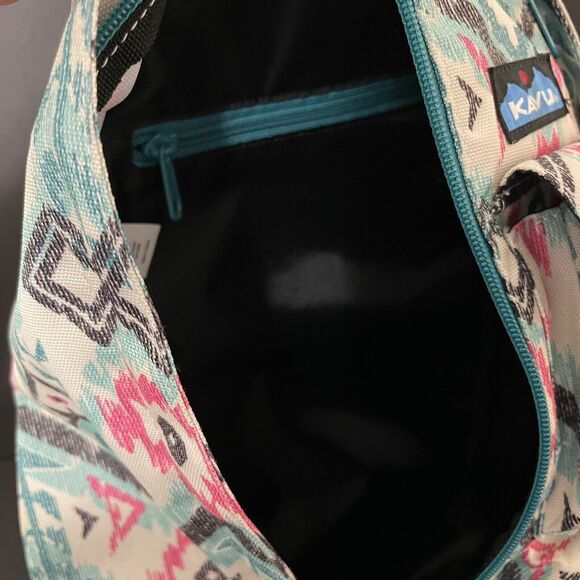 Kavu Rope Sling Crossbody Backpack Island Ikat Canvas Aztec Printed Bag - Picture 8 of 8